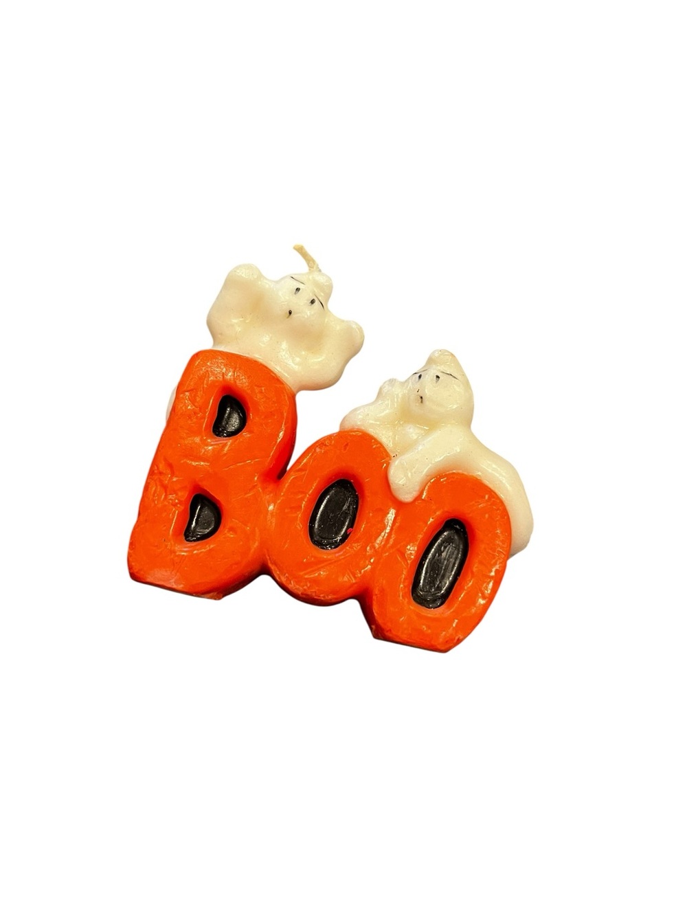 Vintage retro 4” boo Halloween ghosts cake candle